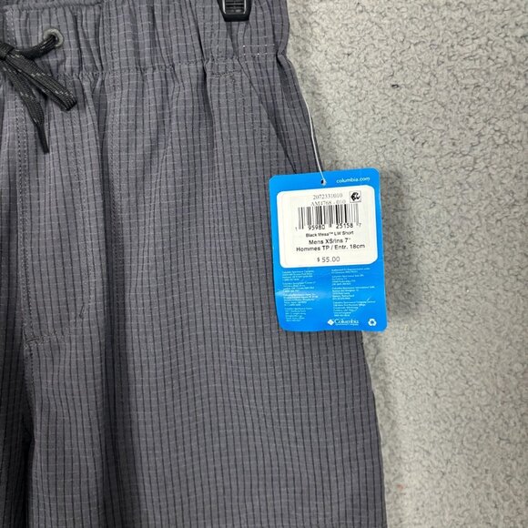 Columbia Mens Black Mesa Woven Shorts Flint Gray 7" Inseam Size Extra Small NWTs - Picture 3 of 8